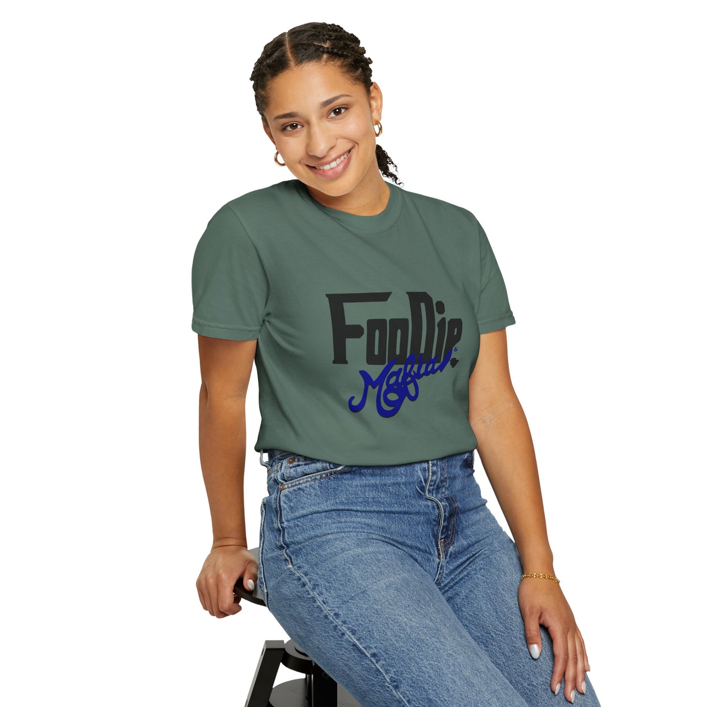 L.O.E.F Foodie Mafia Unisex Tee shirt (Dark Blue)