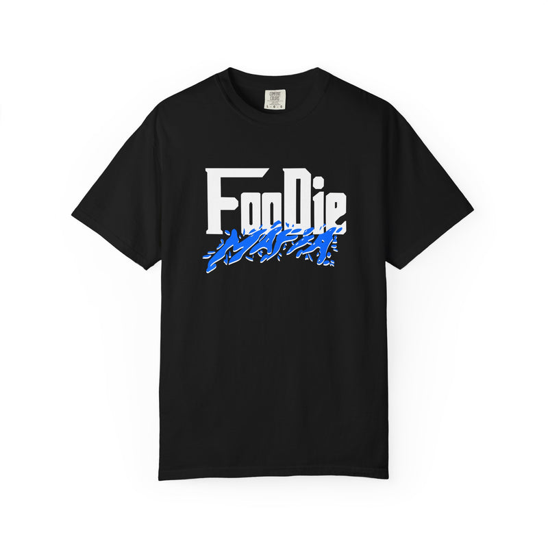 L.O.E.F White Foodie Mafia Unisex Tee Shirt (Blue)