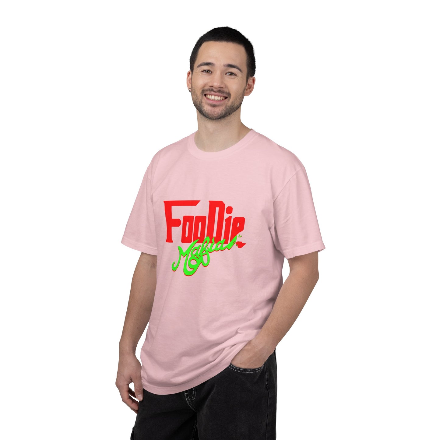 L.O.E.F Red Foodie Mafia Unisex Tee Shirt (Neon Green)