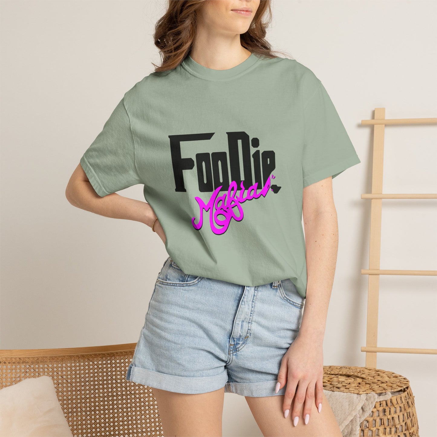 L.O.E.F Foodie Mafia Unisex Tee Shirt (Bright Purple)