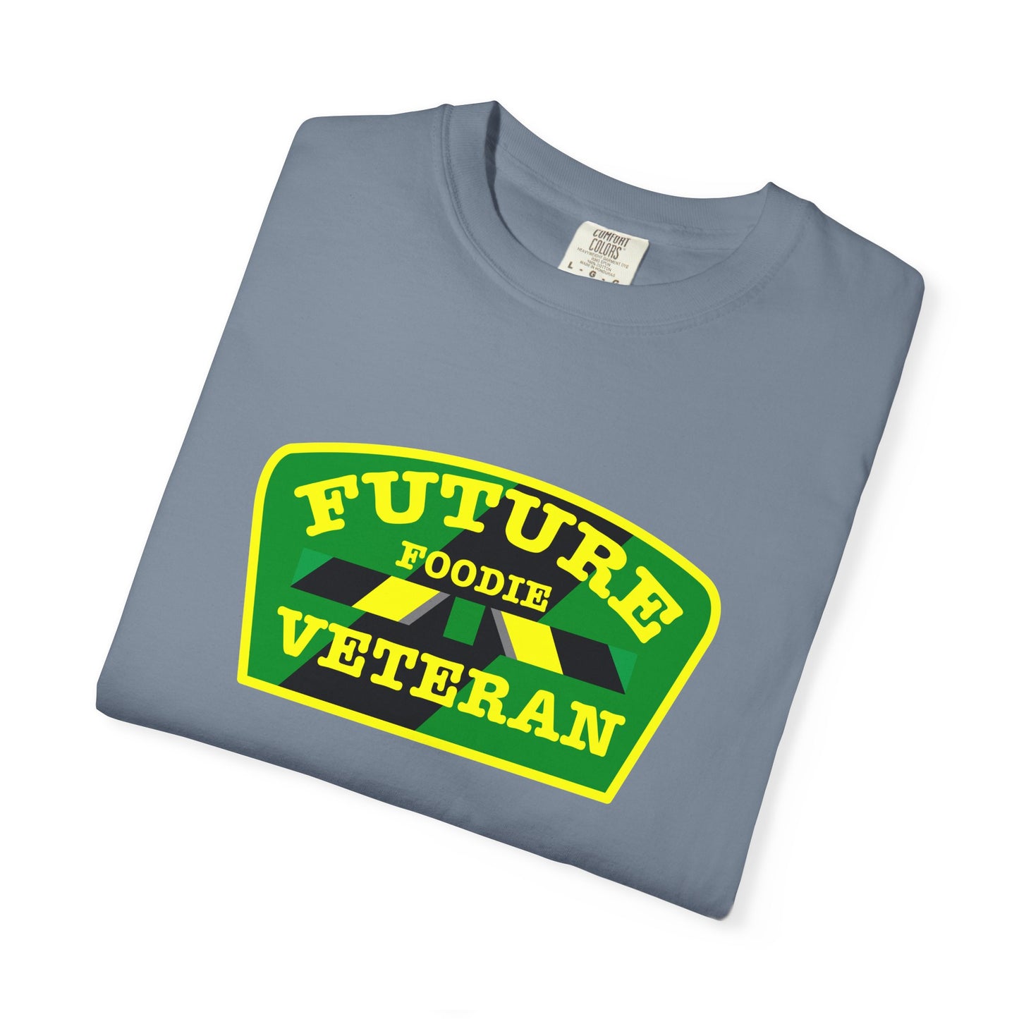 L.O.E.F Future Foodie Veteran Unisex Tee Shirt (Yellow and Green)