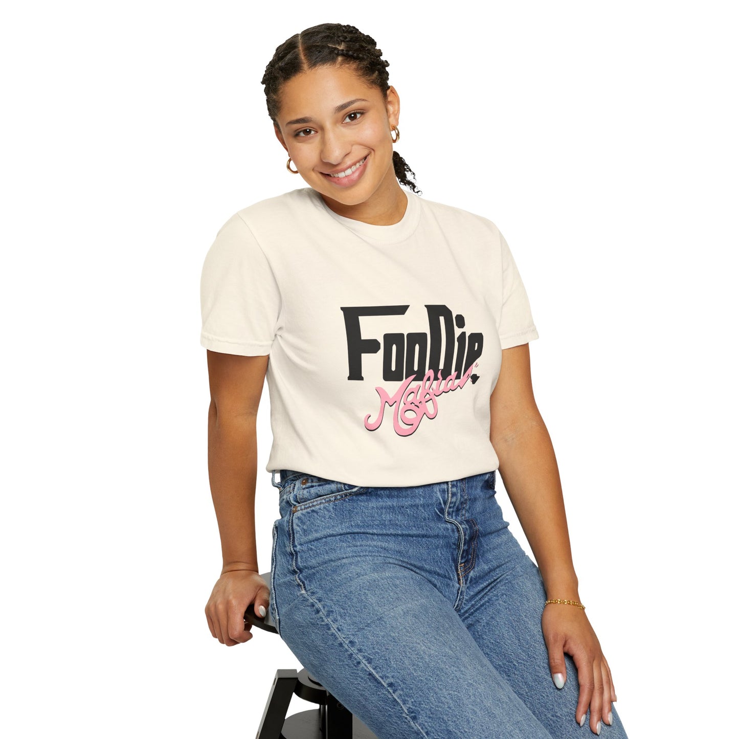 L.O.E.F Foodie Mafia Unisex Tee shirt (Soft Pink)