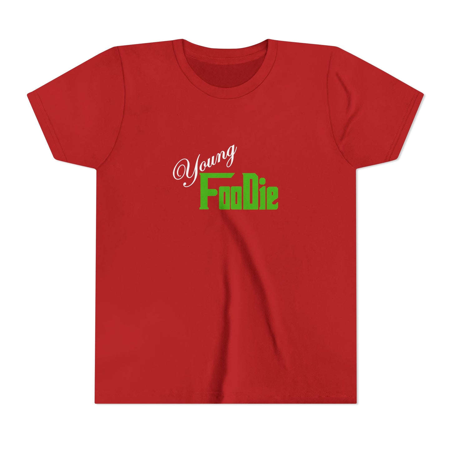 L.O.E.F White Young Foodie Youth Short Sleeve Tee (Kelly Green)