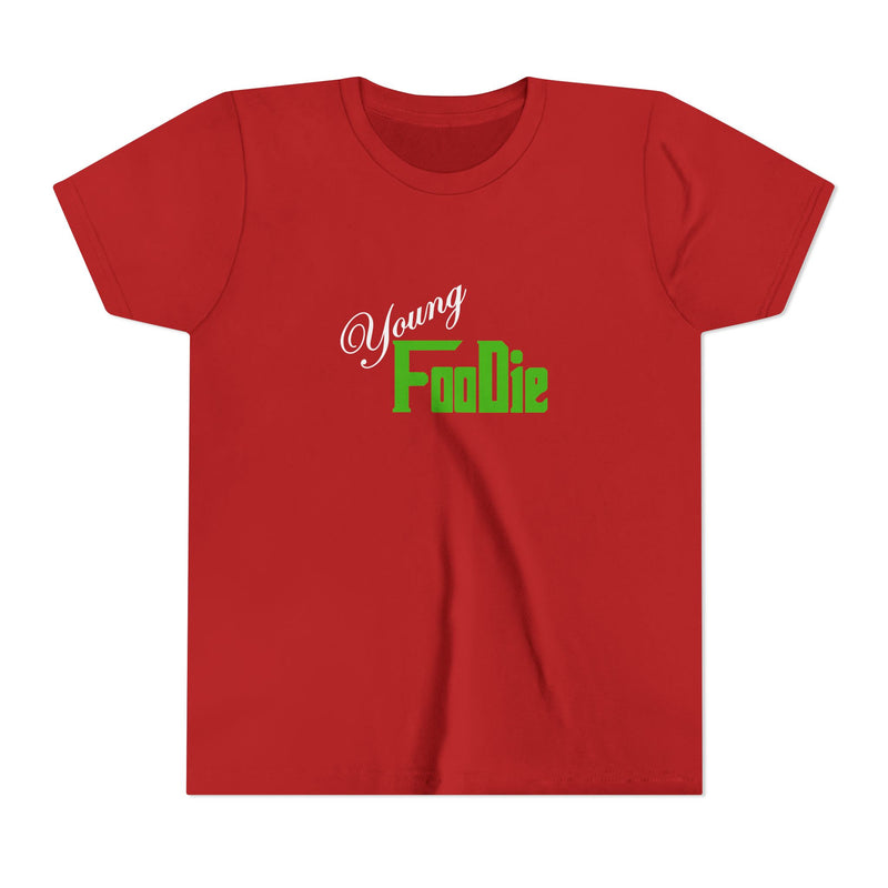 L.O.E.F White Young Foodie Youth Short Sleeve Tee (Kelly Green)