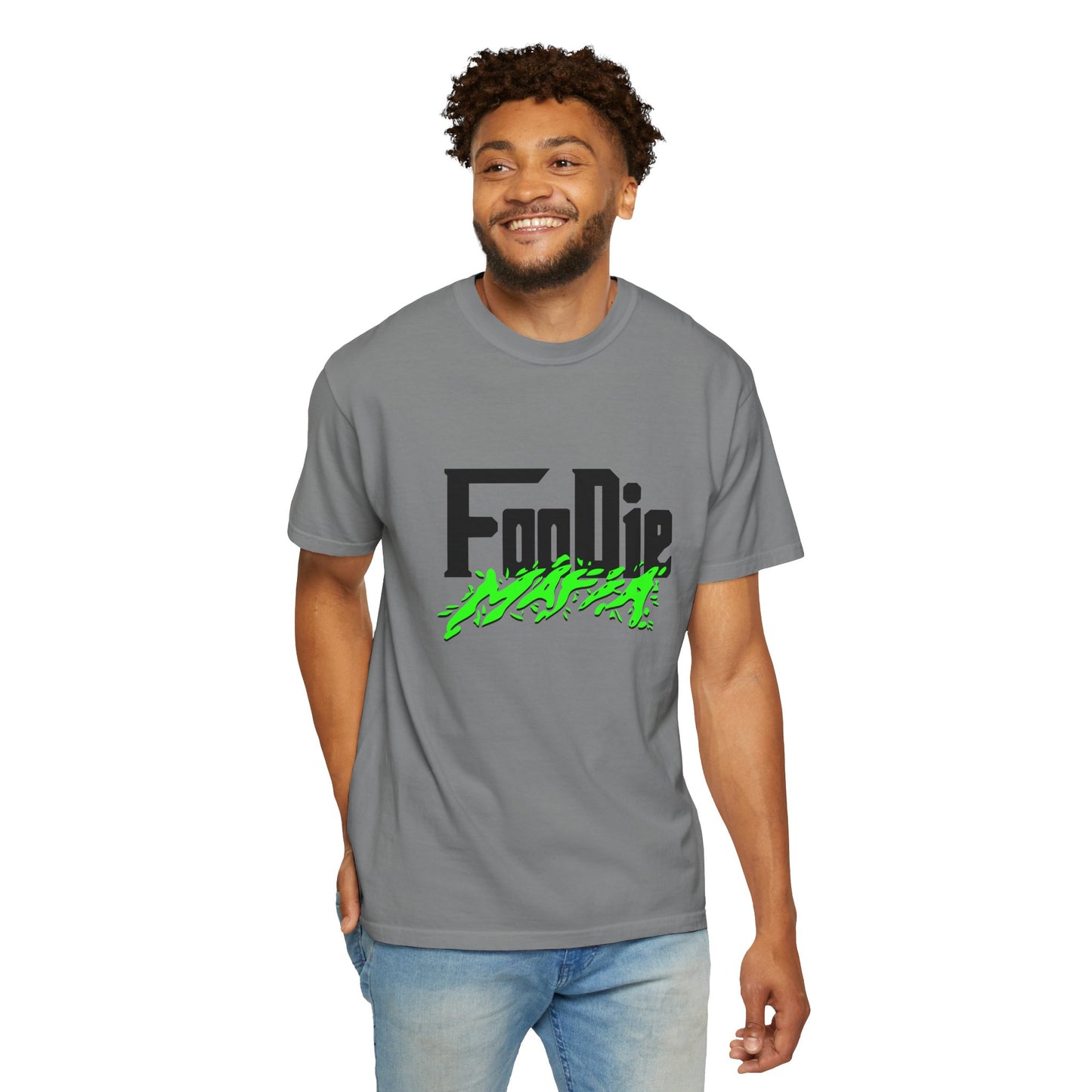 L.O.E.F Foodie Mafia Tee Shirt (Neon Green)