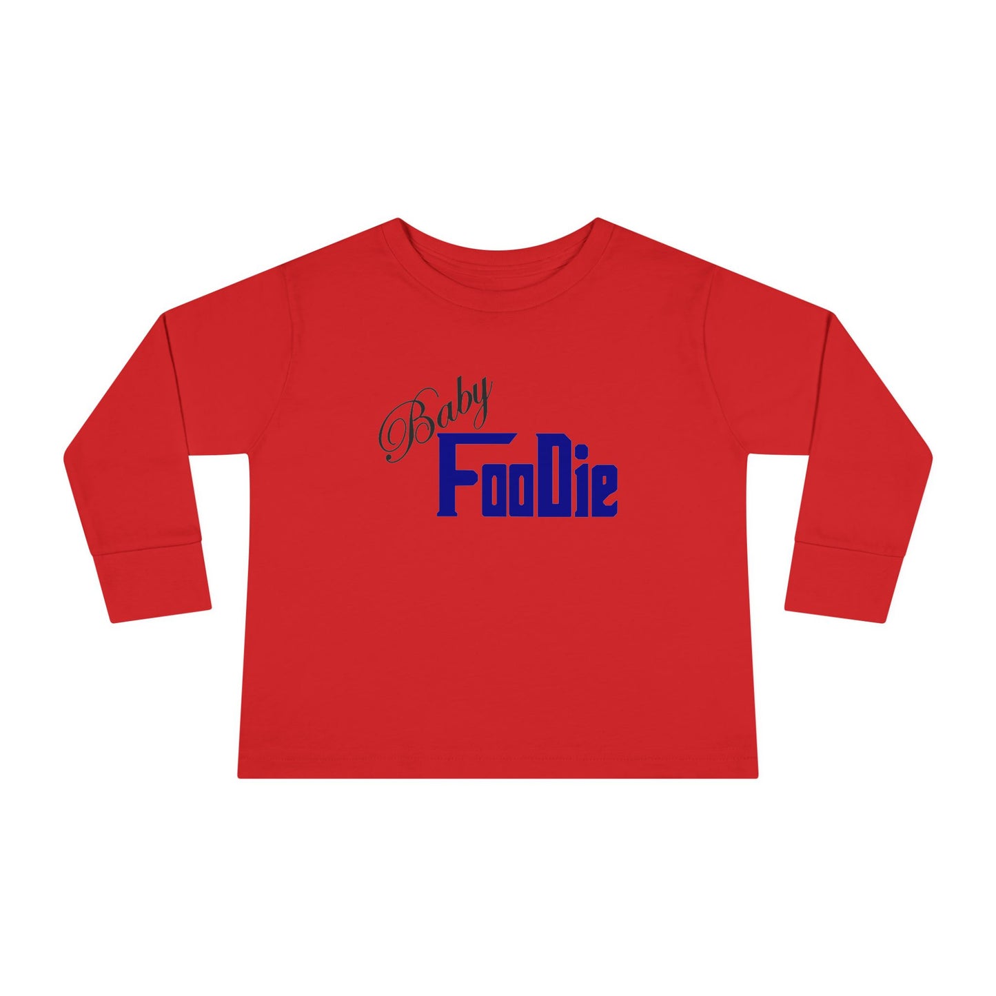 L.O.E.F Baby Foodie Toddler Long Sleeve Tee (Dark Blue)
