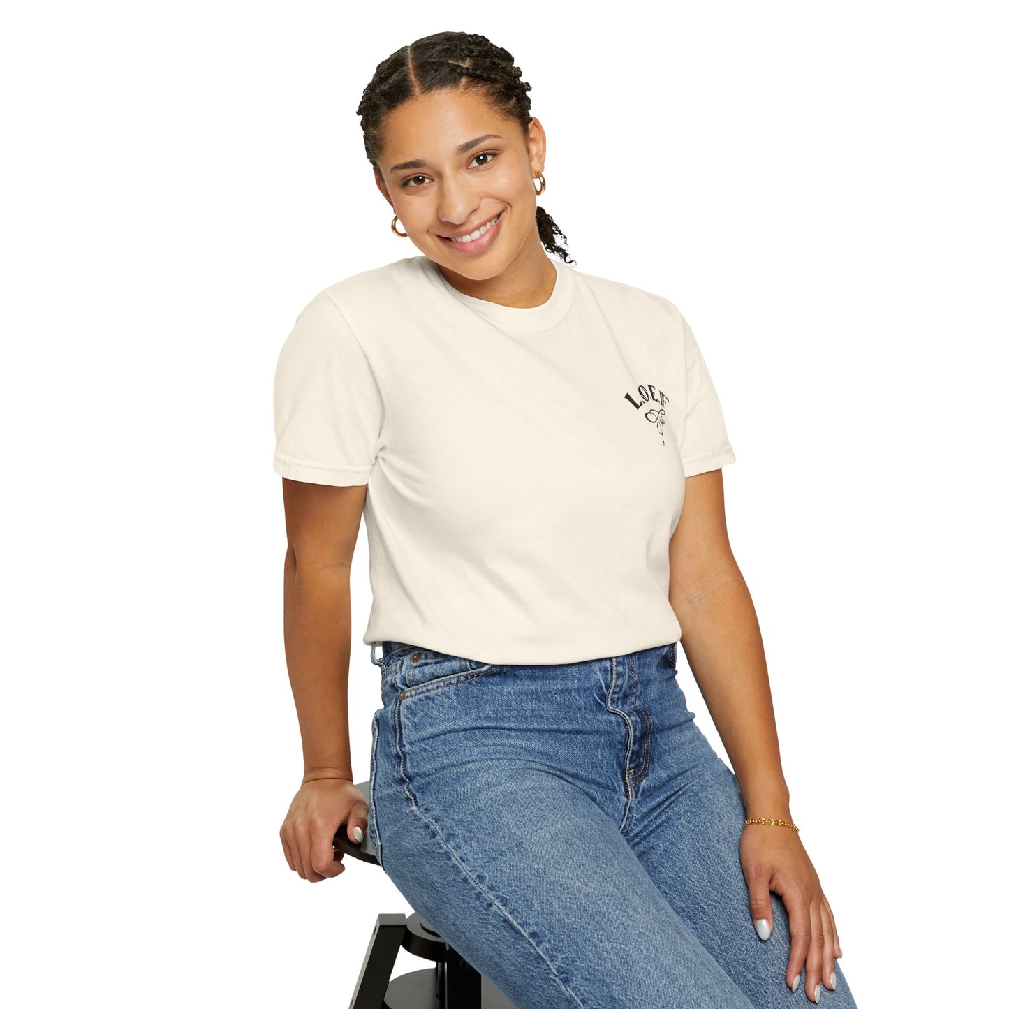 L.O.E.F LIFESTYLE OF EVERYDAY FOODIES Unisex Tee Shirt (Black)