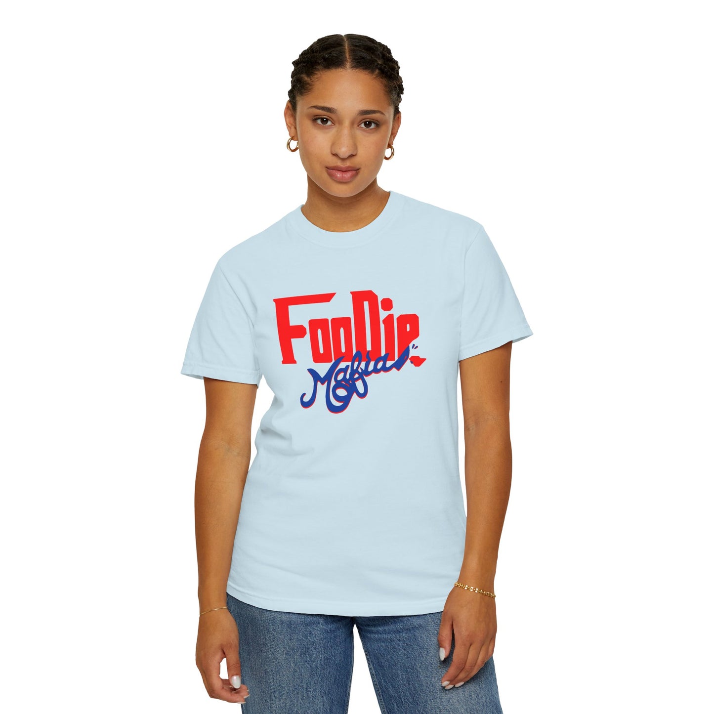 L.O.E.F Red Foodie Mafia Unisex Tee shirt (Cobalt Blue)