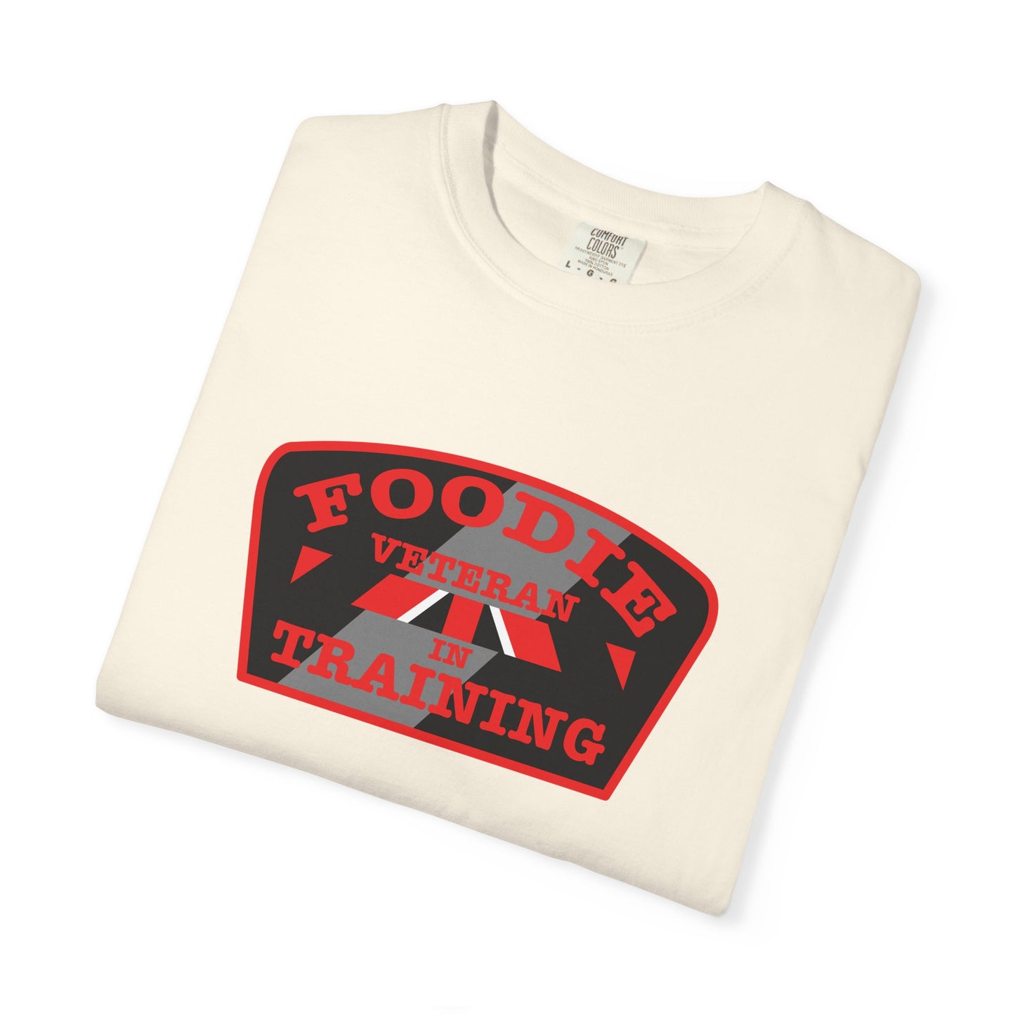 L.O.E.F Foodie Veteran IN TRAINING Unisex Tee Shirt (Red)