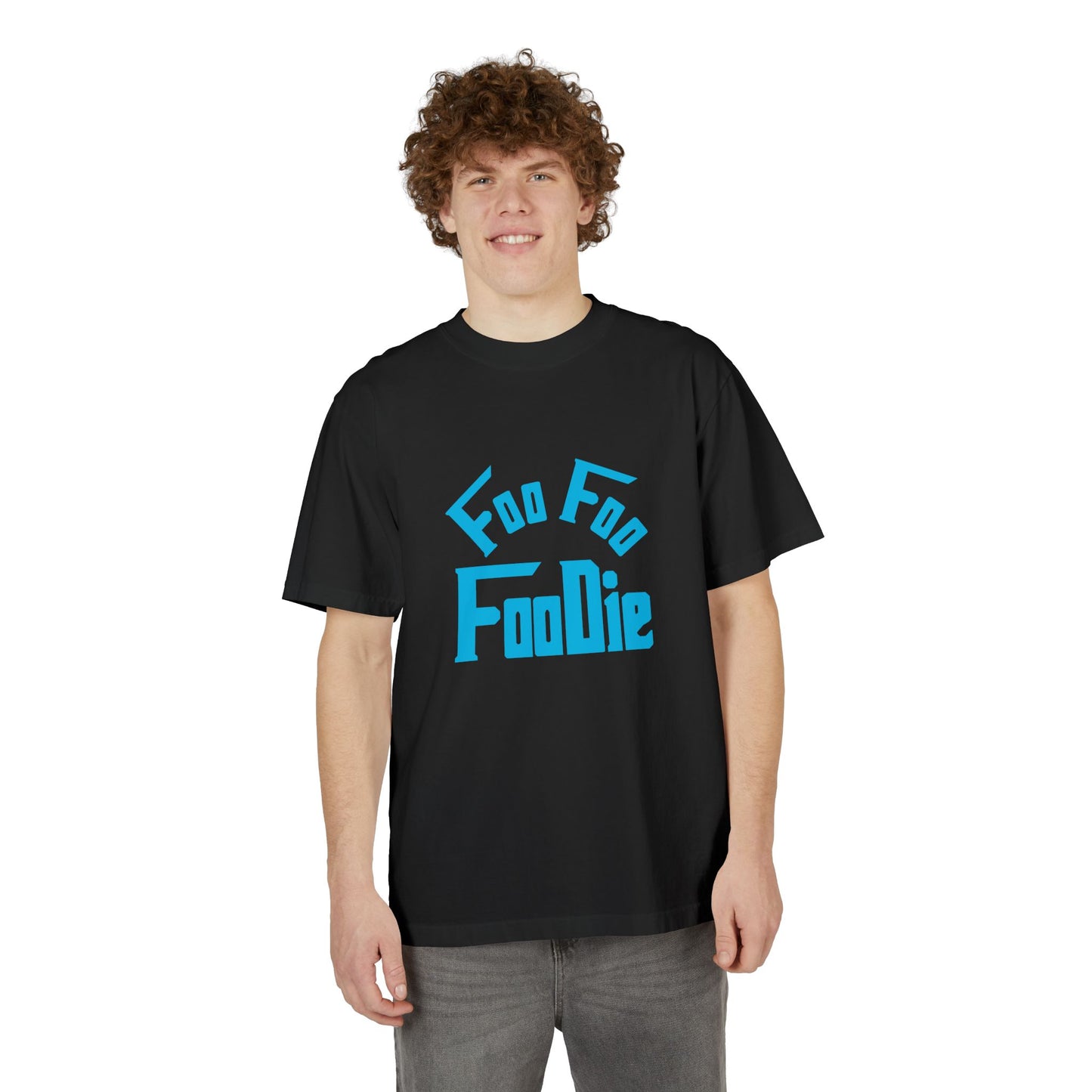 L.O.E.F Unisex FOO FOO FOODIE Tee Shirt (Sky Blue)
