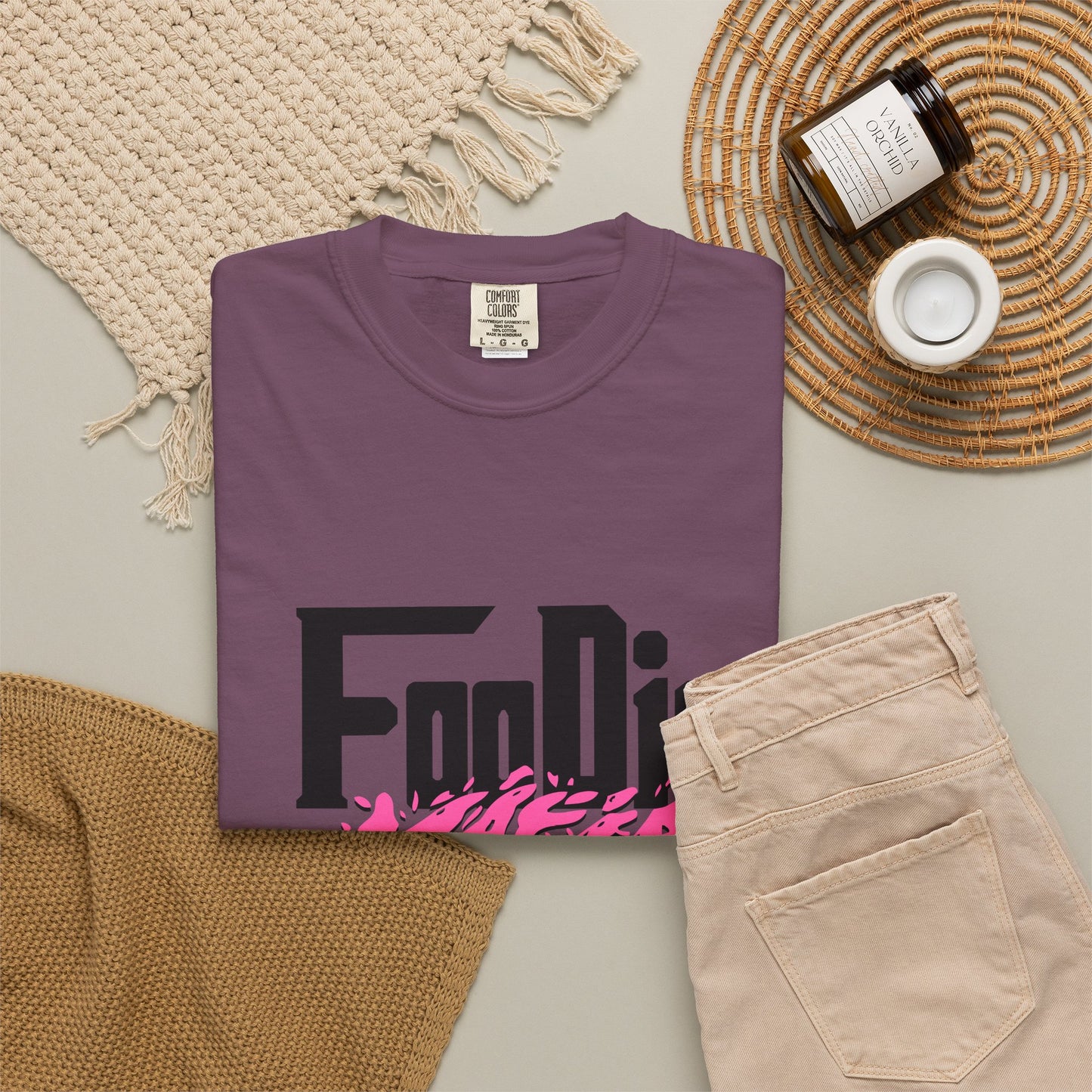 L.O.E.F Foodie Mafia Tee Shirt (Hot Pink)