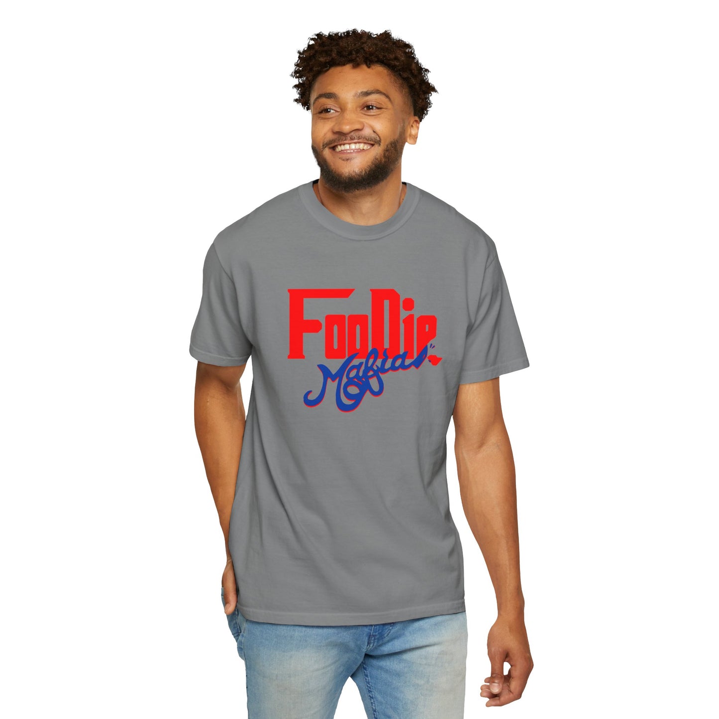 L.O.E.F Red Foodie Mafia Unisex Tee shirt (Cobalt Blue)