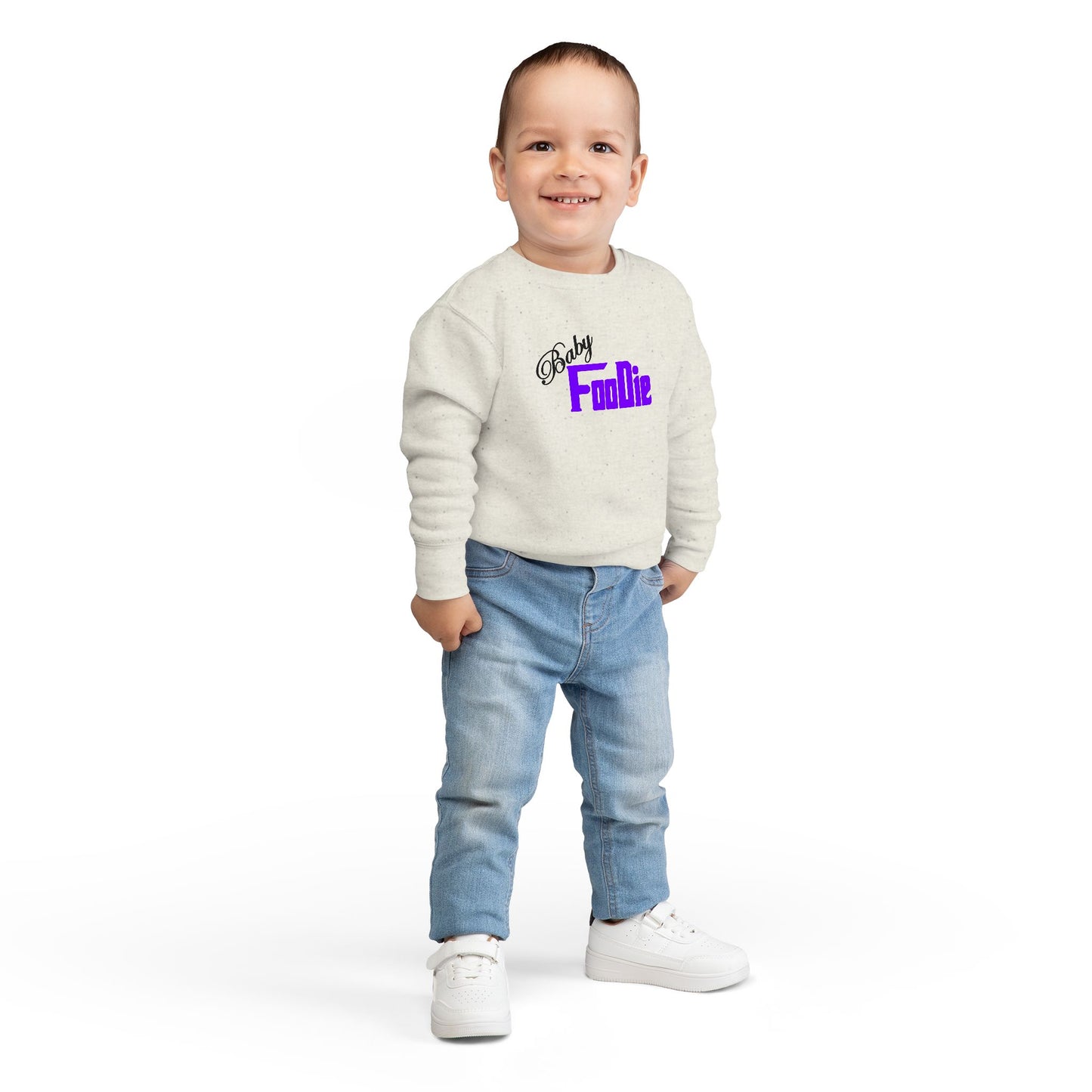 L.O.E.F Baby Foodie Toddler Sweatshirt (Violet)