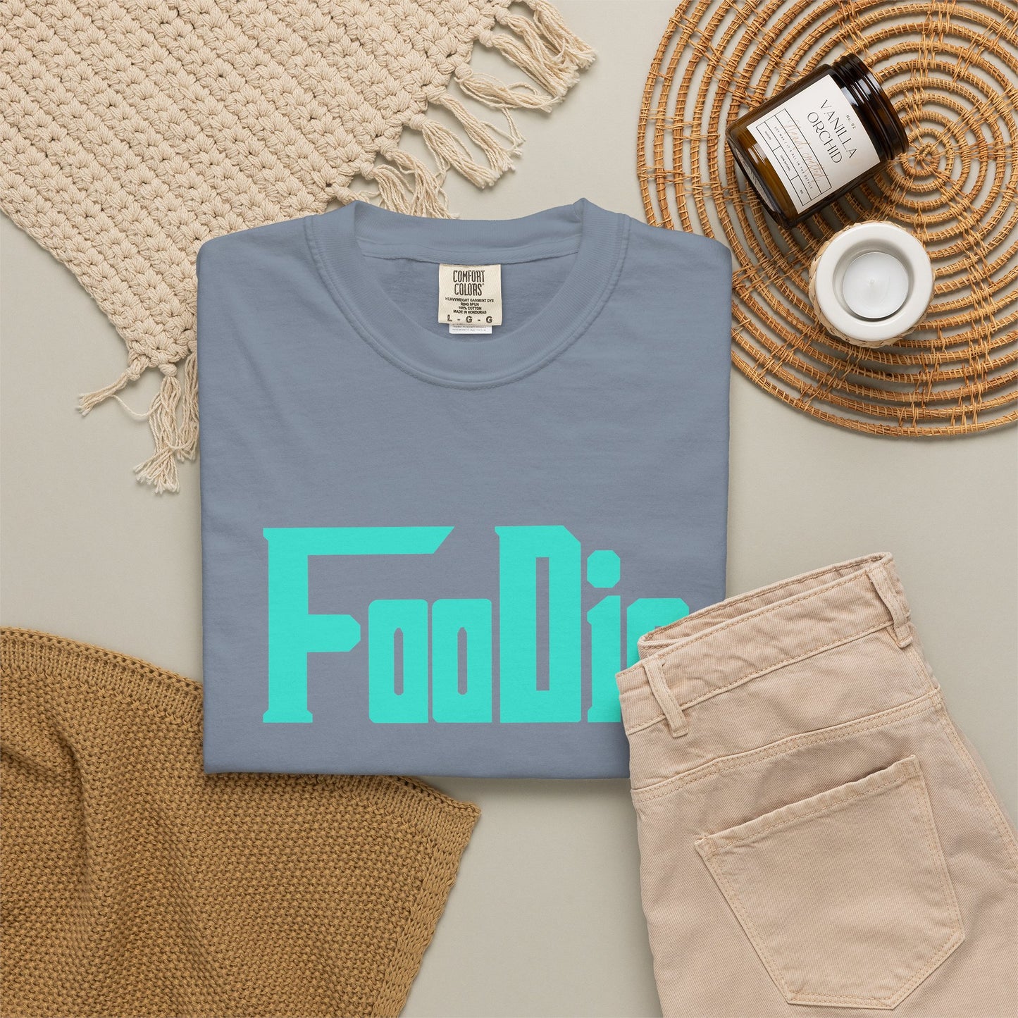 L.O.E.F Foodie Unisex Tee Shirt (Turquoise)