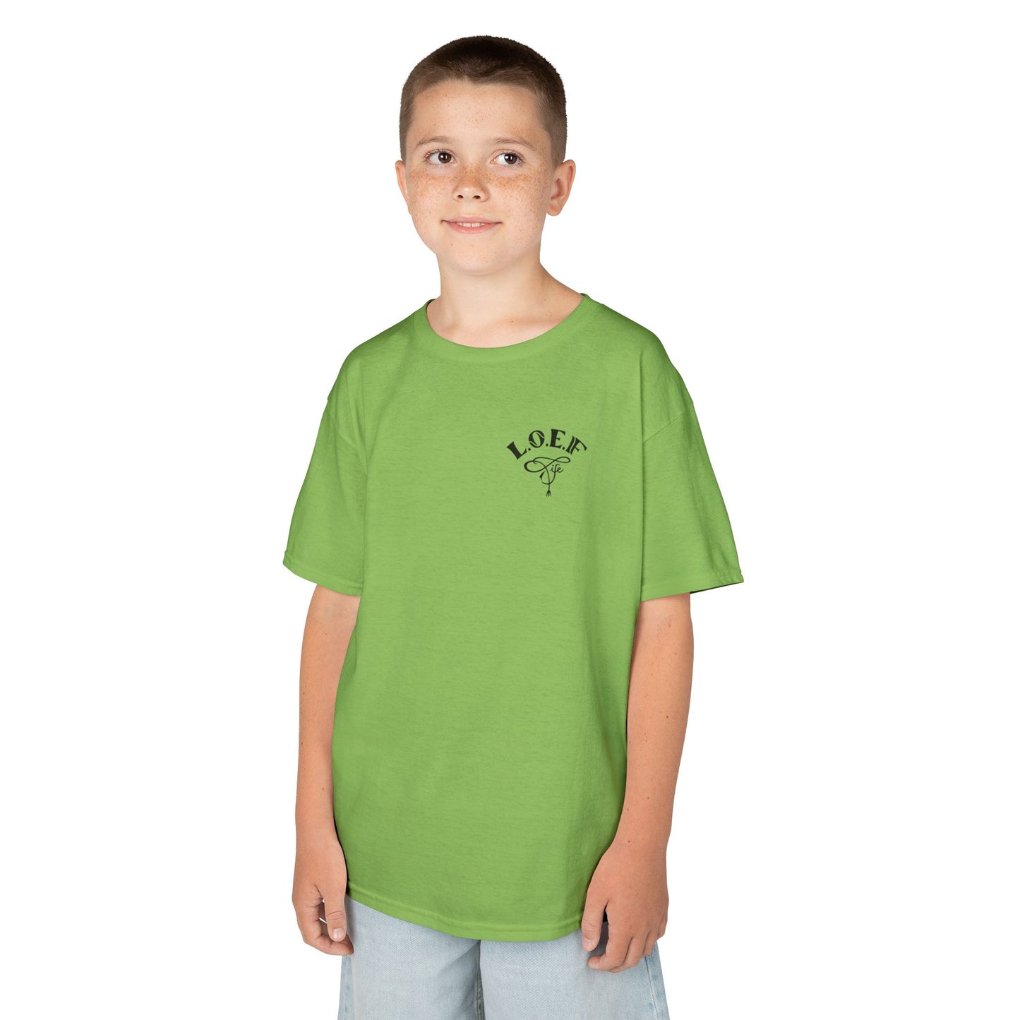 L.O.E.F Foodie 4Life Young Tee Shirt  (Black)