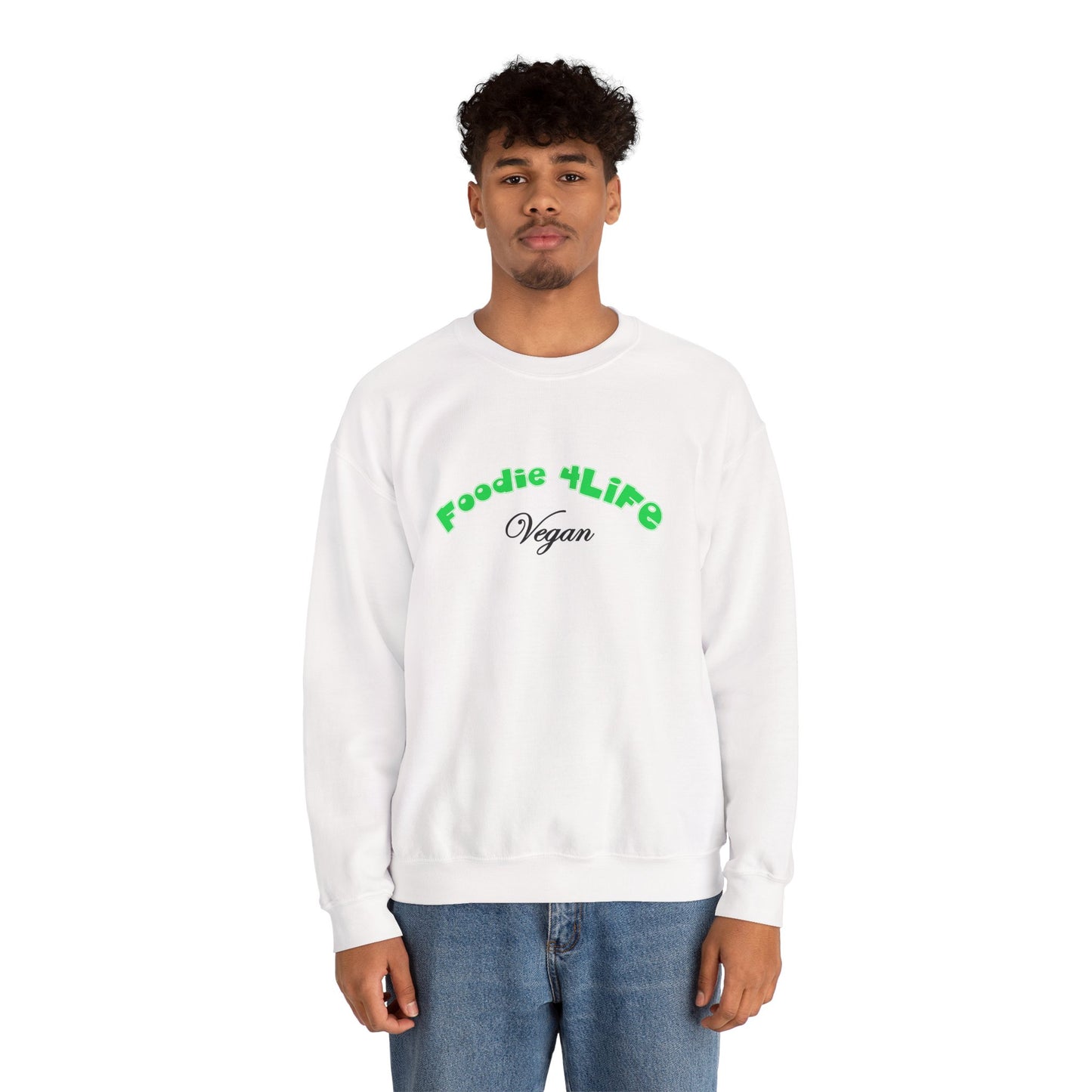 L.O.E.F Foodie 4Life Vegan Unisex Sweatshirt (Machalite Green)