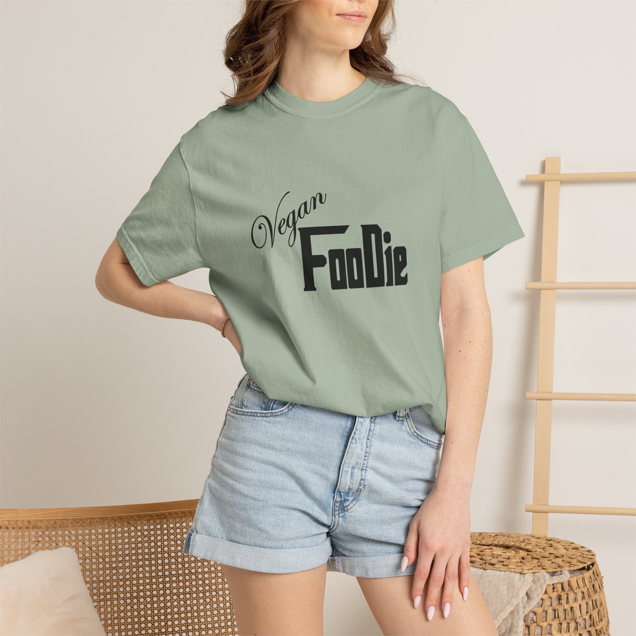 L.O.E.F Unisex Vegan Foodie Tee Shirt (Black)