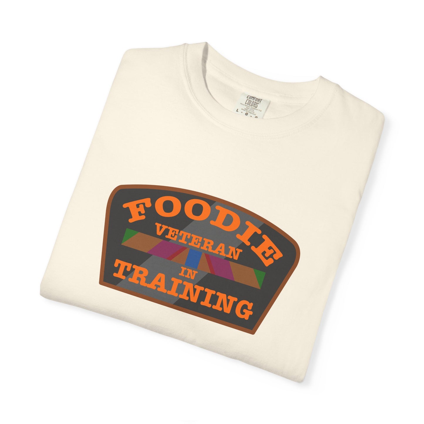 L.O.E.F Foodie Veteran IN TRAINING Unisex Tee Shirt (Orange)