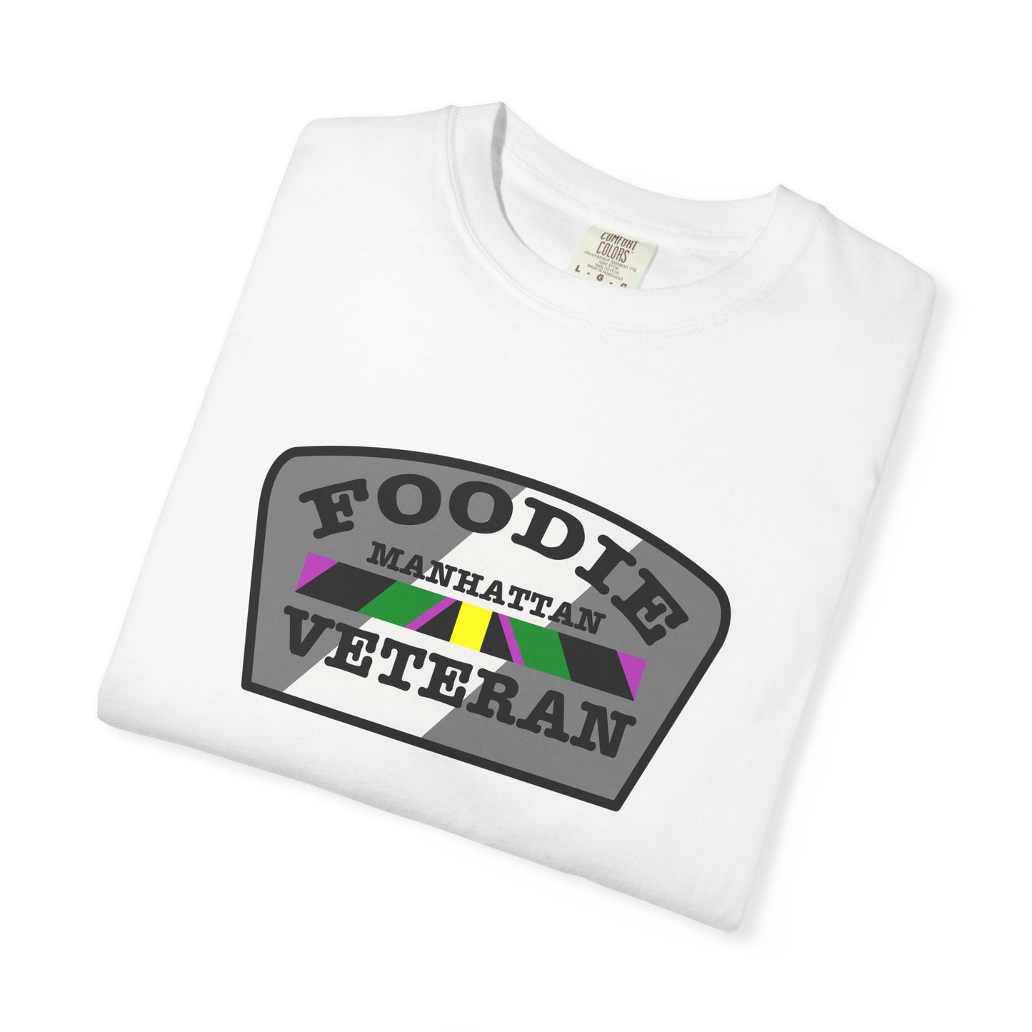 L.O.E.F Foodie Veteran Manhattan Unisex Tee Shirt (Gray)