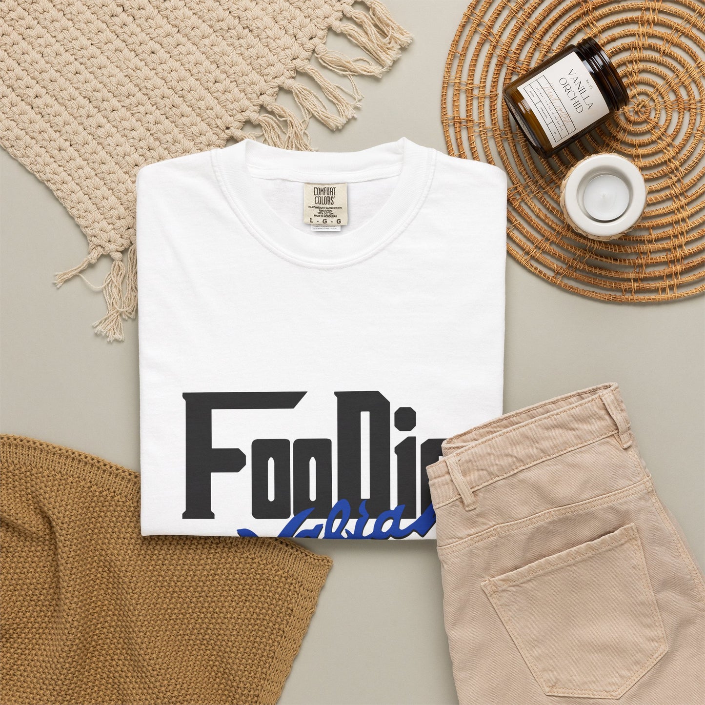 L.O.E.F Foodie Mafia Unisex Tee shirt (Cobalt Blue)