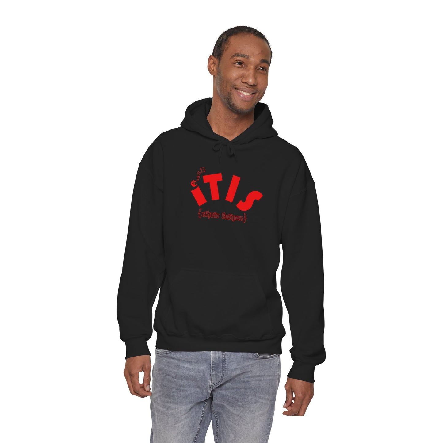 L.O.E.F ITIS Unisex Hooded Sweatshirt (Red)