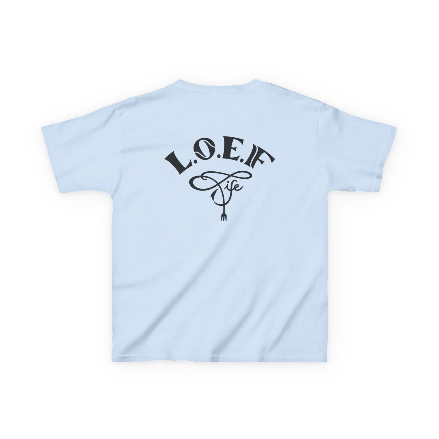 L.O.E.F Foodie 4Life Young Tee Shirt  (Black)