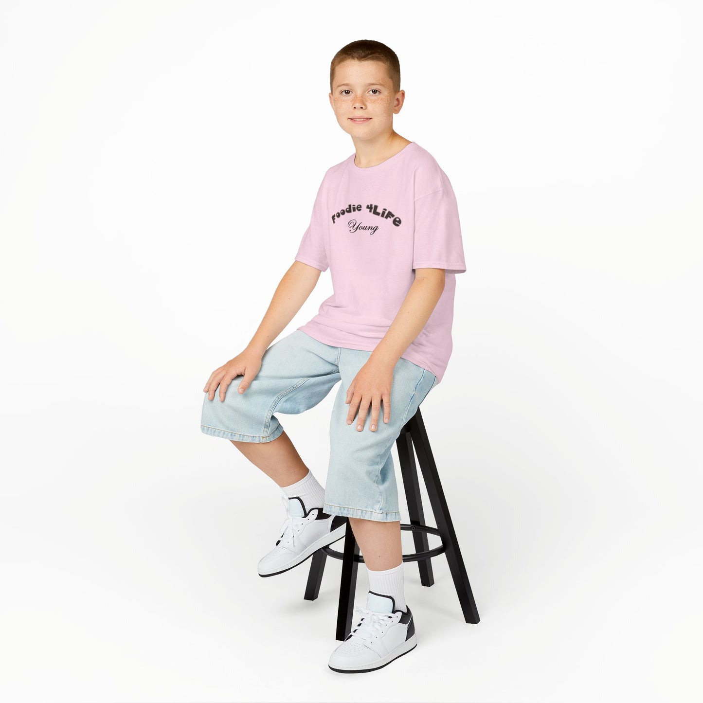 L.O.E.F Foodie 4Life Young Tee Shirt  (Black)