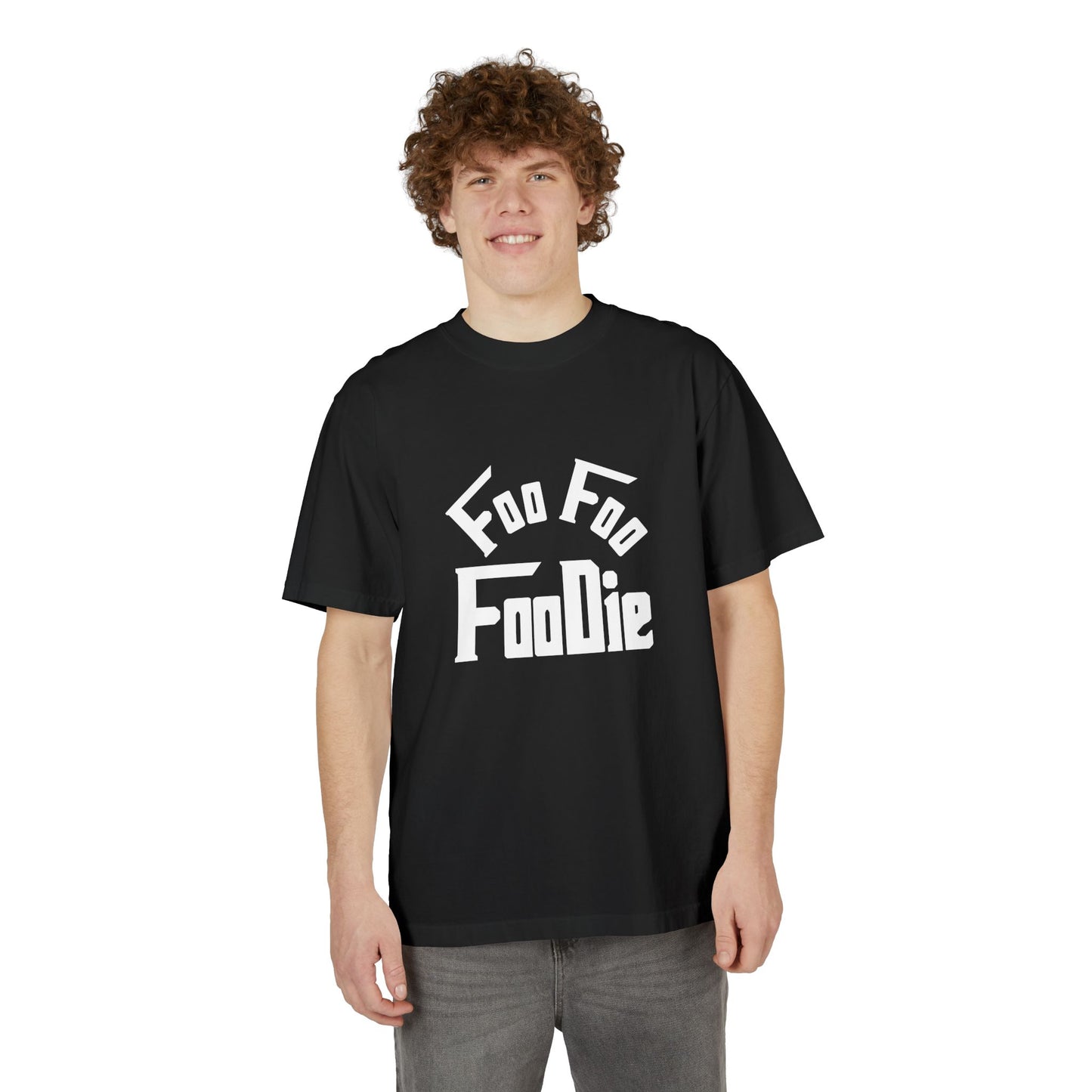 L.O.E.F Unisex FOO FOO FOODIE Tee Shirt (White)