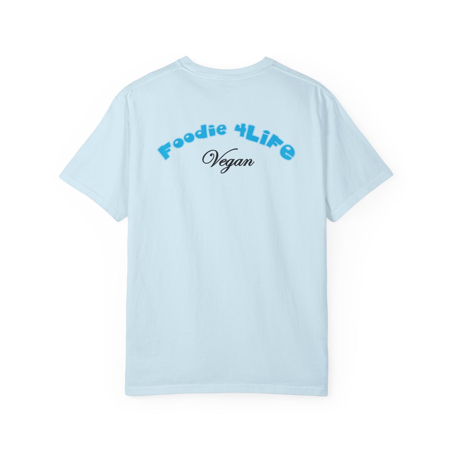 L.O.E.F Foodie 4Life Vegan Unisex Tee Shirt (Sky Blue)