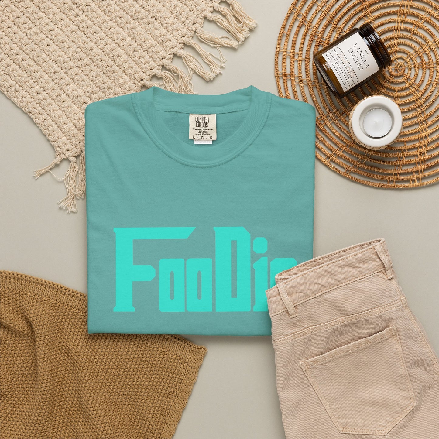 L.O.E.F Foodie Unisex Tee Shirt (Turquoise)