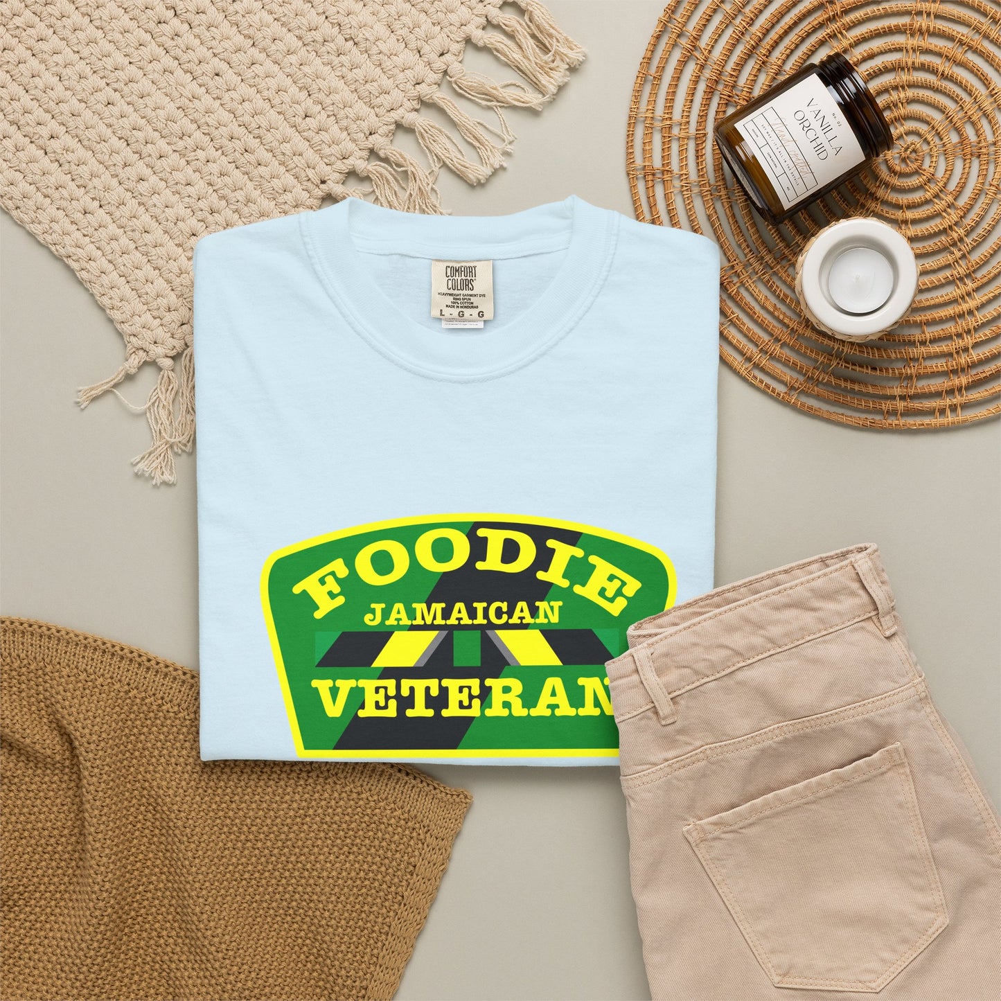 L.O.E.F Foodie Veteran Jamaican Unisex Tee Shirt