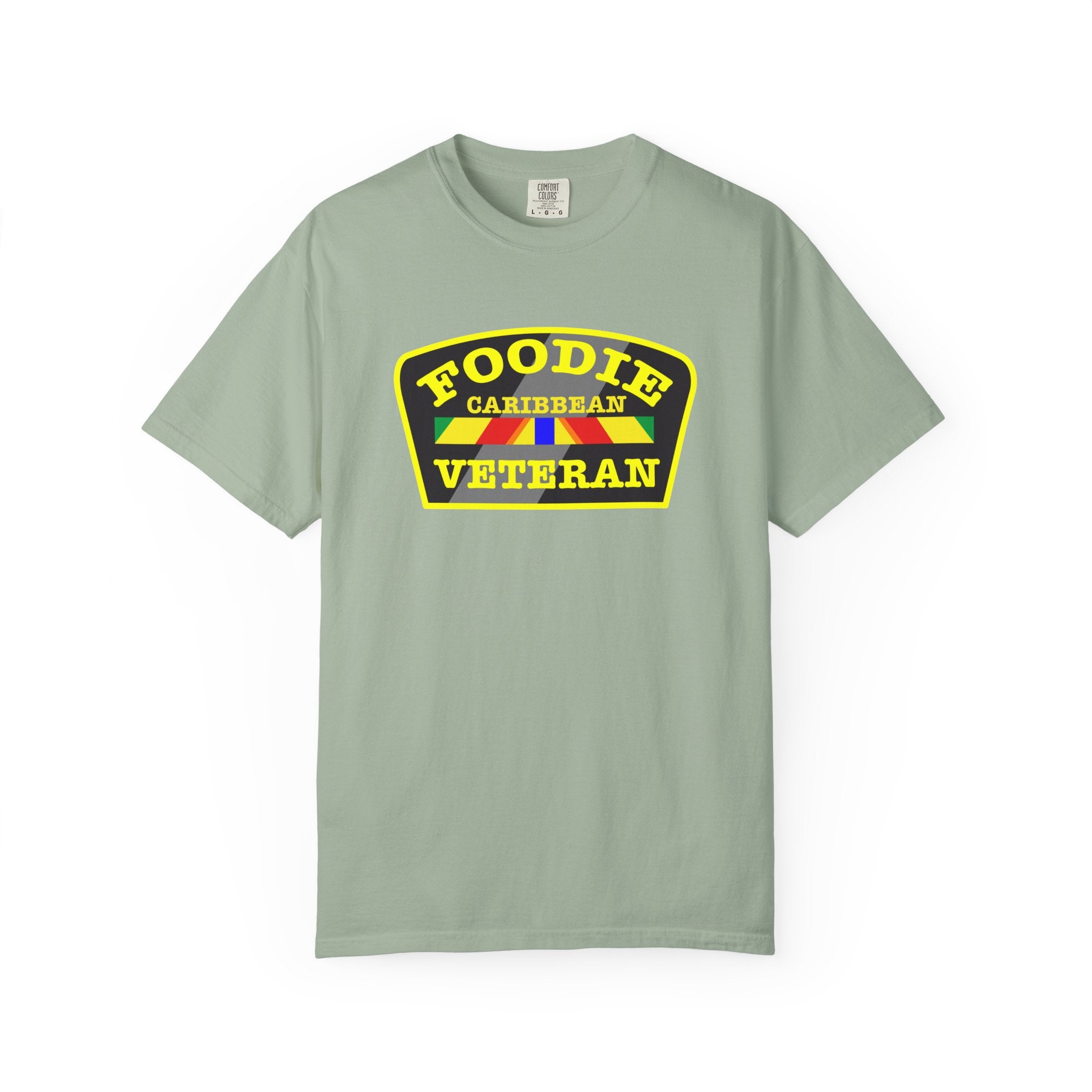 L.O.E.F Foodie Veteran CARIBBEAN Unisex Tee Shirt (Yellow)