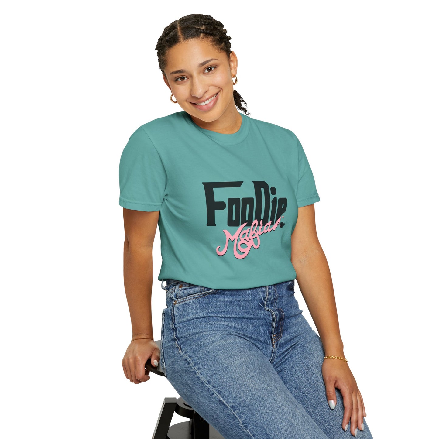 L.O.E.F Foodie Mafia Unisex Tee shirt (Soft Pink)