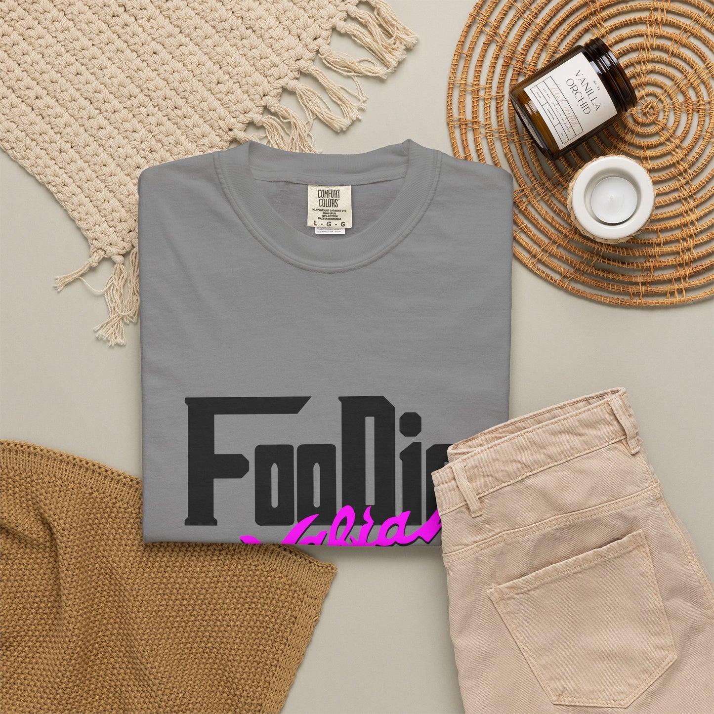 L.O.E.F Foodie Mafia Unisex Tee Shirt (Bright Purple)