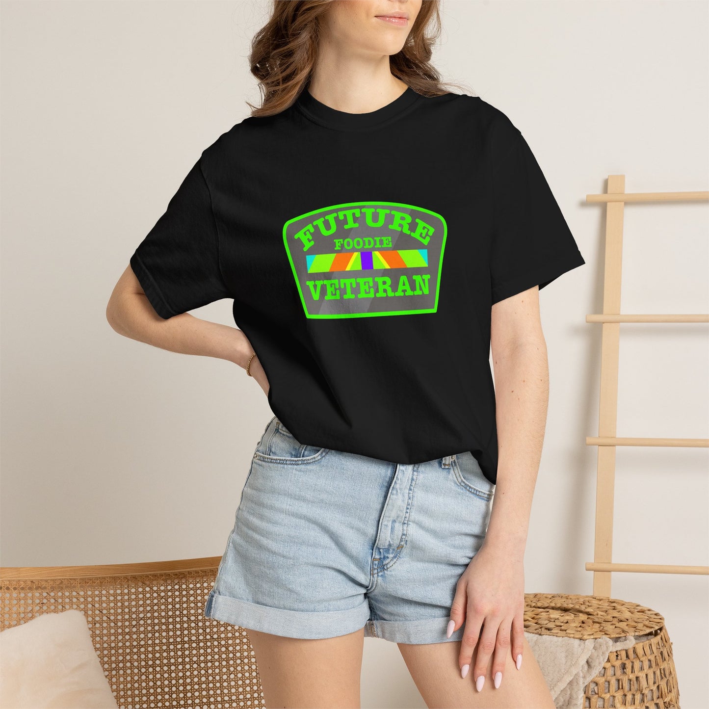 L.O.E.F Future Foodie Veteran Tee Shirt  (Neon Green)