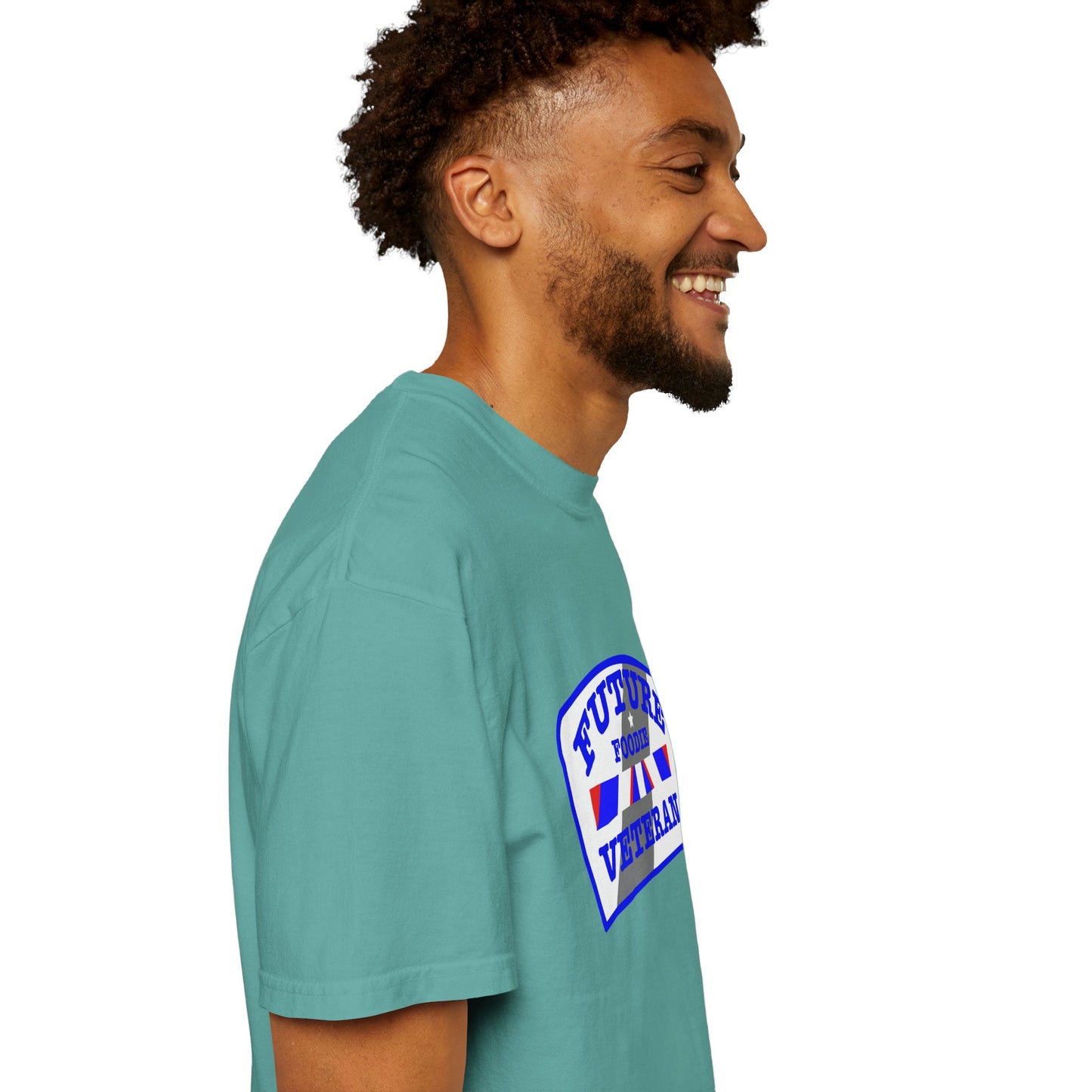L.O.E.F Future Foodie Veteran Unisex Tee Shirt (Blue)