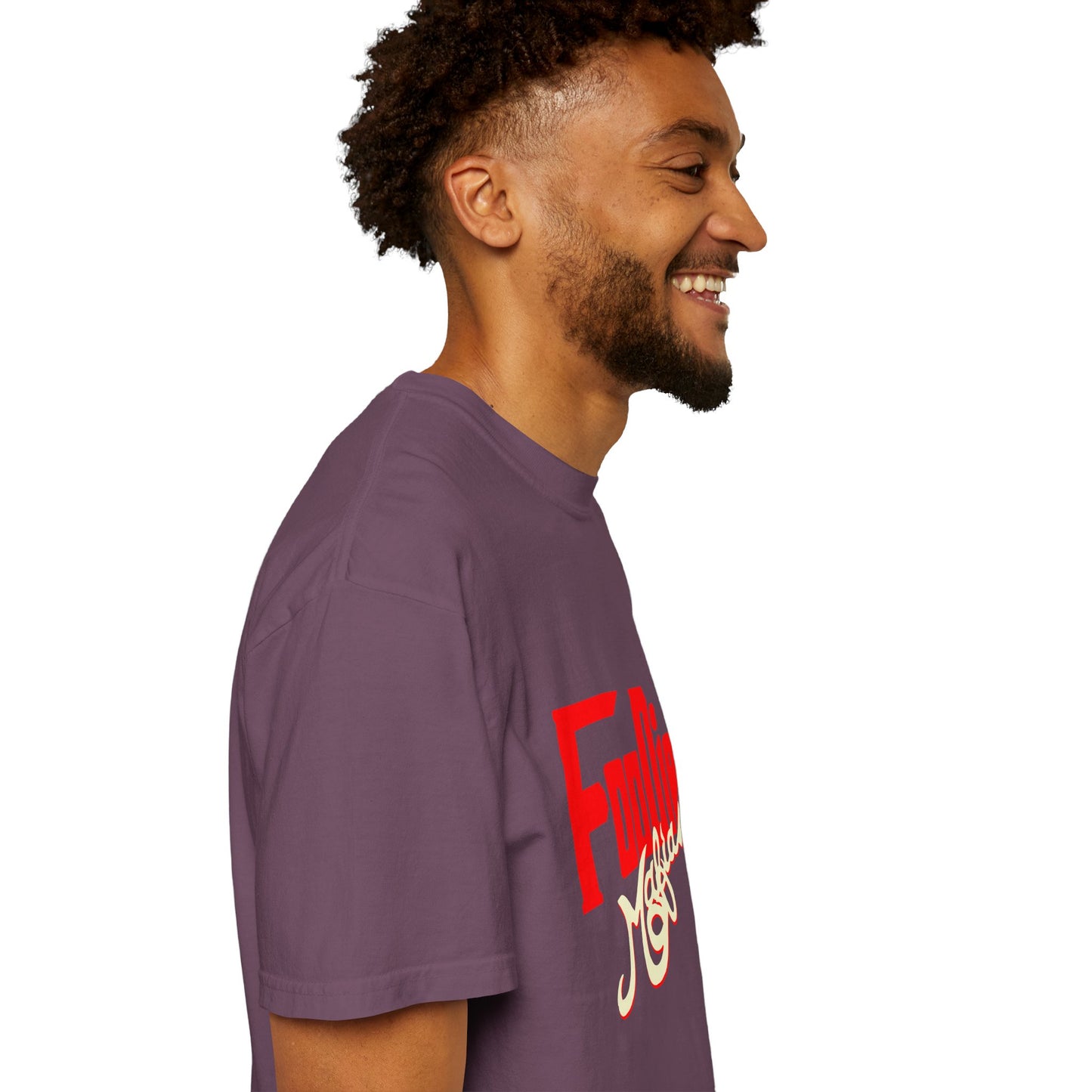 L.O.E.F Red Foodie Mafia Unisex Tee Shirt (Cream)
