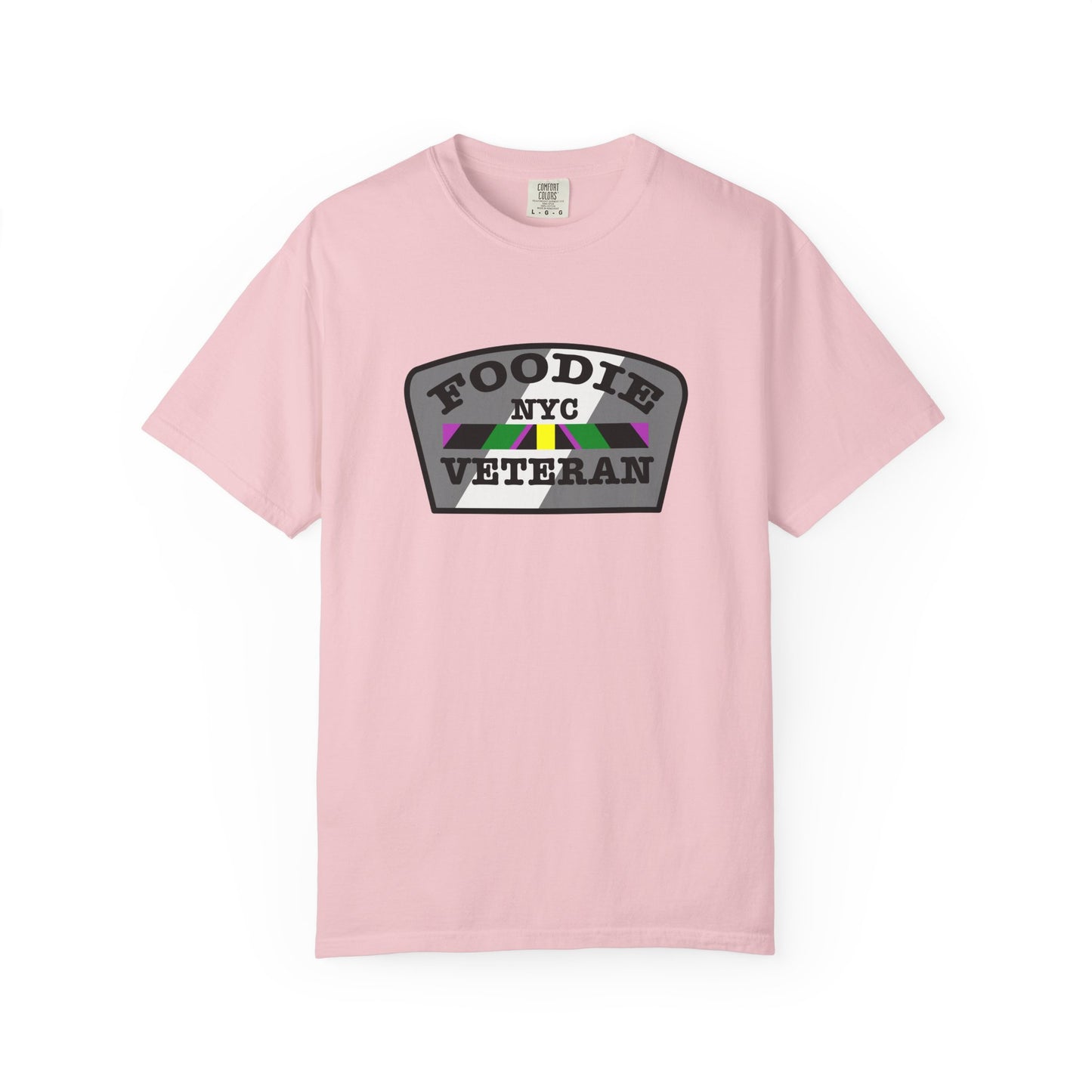 L.O.E.F Foodie Veteran NYC Unisex Tee Shirt (Gray)