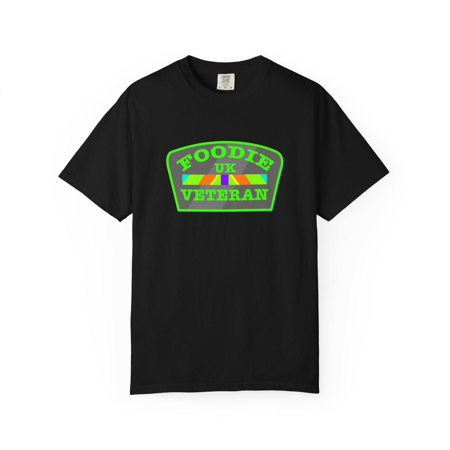 L.O.E.F Foodie Veteran UK Unisex Tee Shirt (Neon Green)