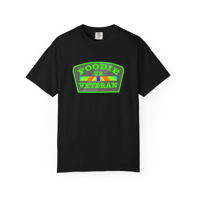 L.O.E.F Foodie Veteran UK Unisex Tee Shirt (Neon Green)