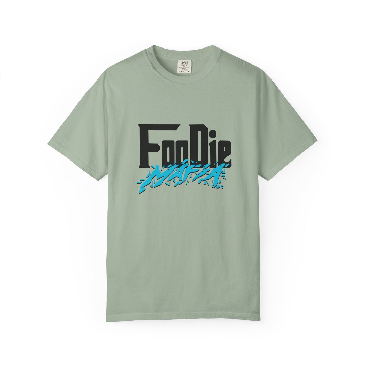 L.O.E.F Foodie Mafia Unisex Tee Shirt (Aqua Blue)
