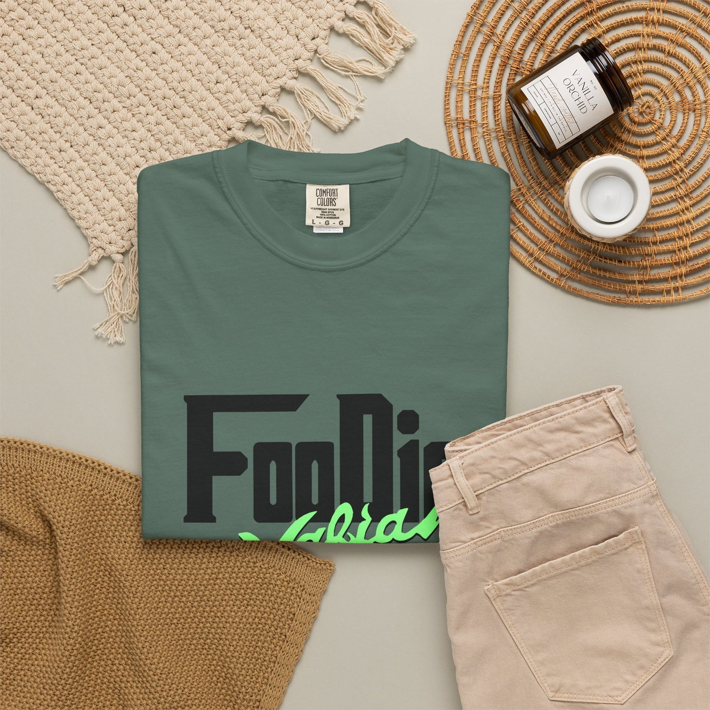 L.O.E.F Foodie Mafia Unisex Tee shirt (Mint Green)