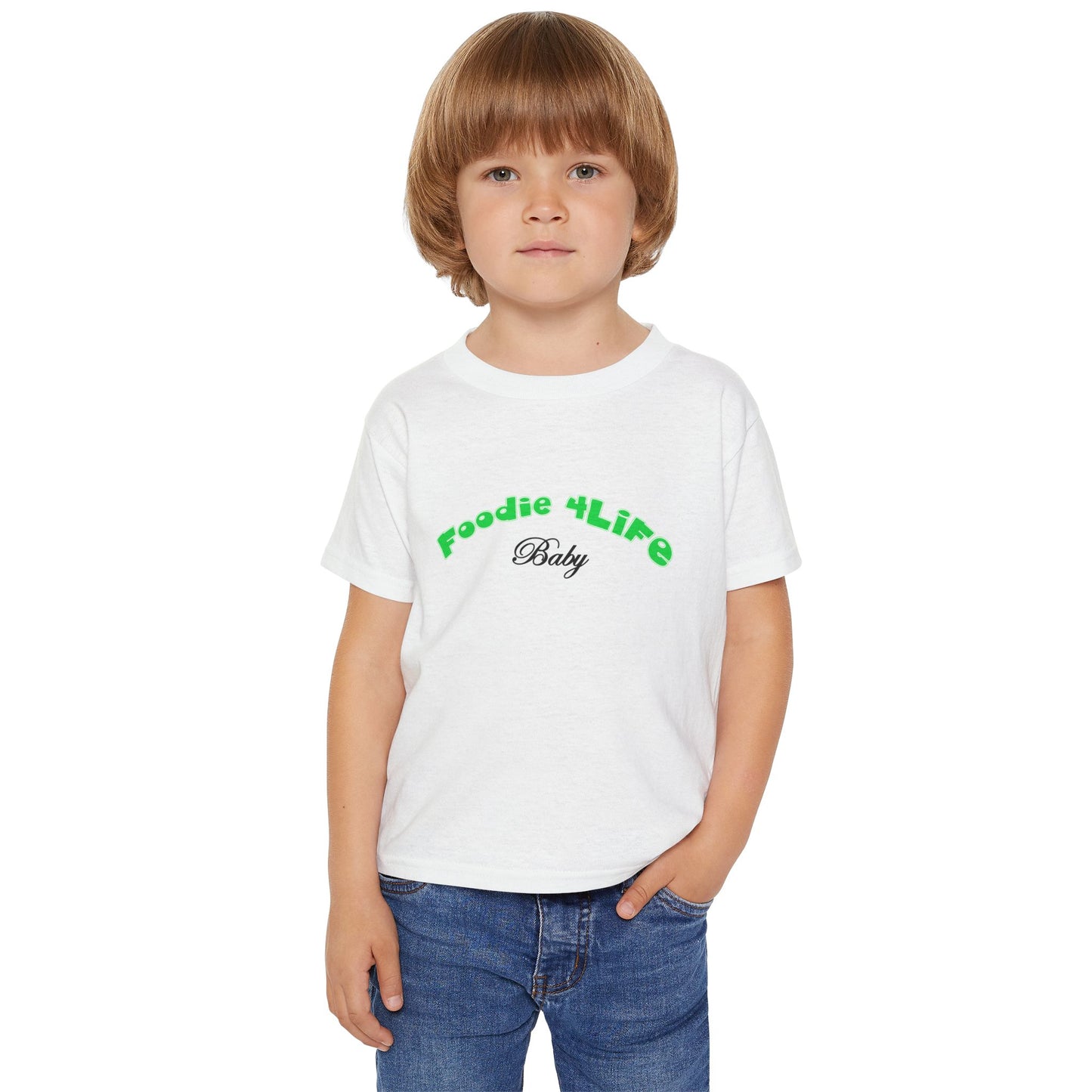 L.O.E.F Foodie 4Life Baby Tee Shirt  (Machalite Green)
