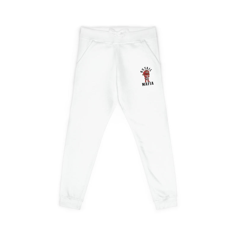 White Jogger Pants | Unisex Fleece Pants | L.O.E.F. - LIFE
