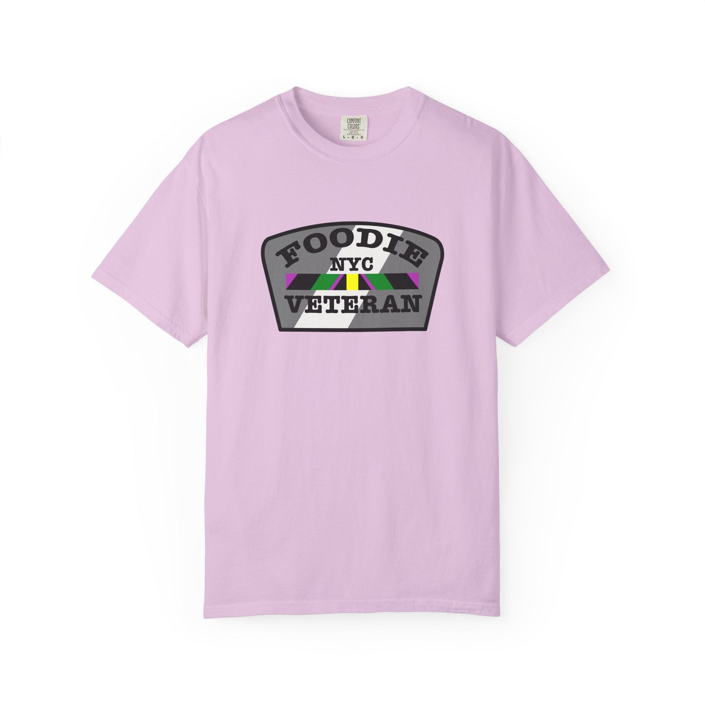 L.O.E.F Foodie Veteran NYC Unisex Tee Shirt (Gray)