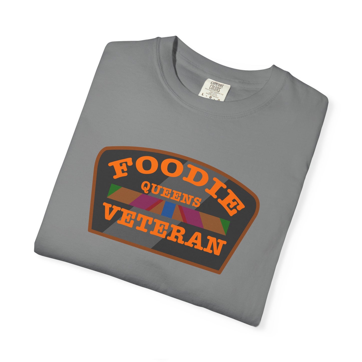 L.O.E.F Foodie Veteran QUEENS Unisex Tee Shirt (Orange)