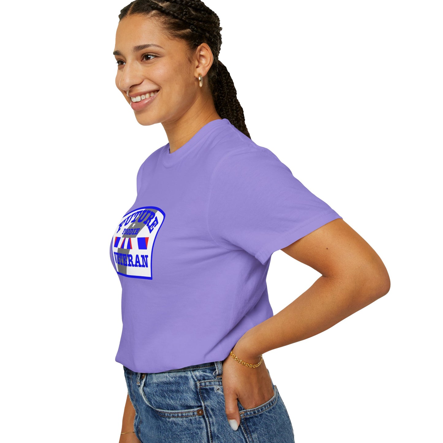 L.O.E.F Future Foodie Veteran Unisex Tee Shirt (Blue)