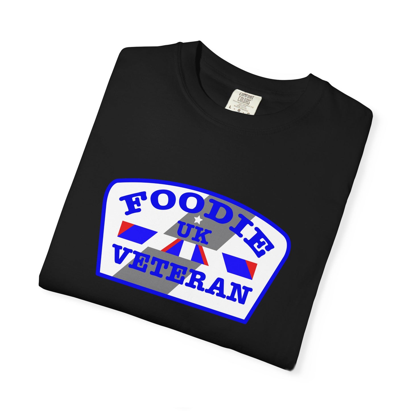 L.O.E.F Foodie Veteran UK Unisex Tee Shirt (Blue)