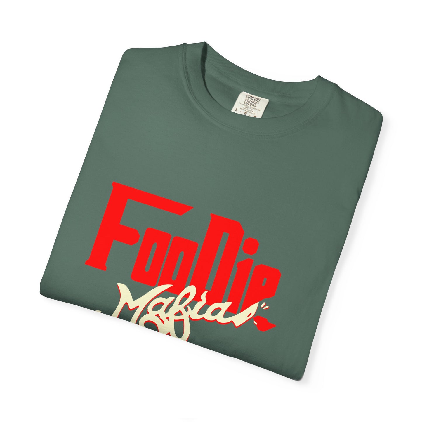 L.O.E.F Red Foodie Mafia Unisex Tee Shirt (Cream)