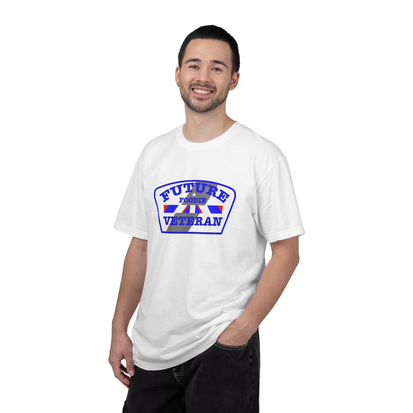 L.O.E.F Future Foodie Veteran Unisex Tee Shirt (Blue)